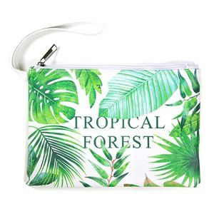 LOF Tropical Forest Leaves Print Pouch